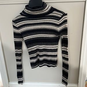 American Eagle Striped Turtleneck Shirt